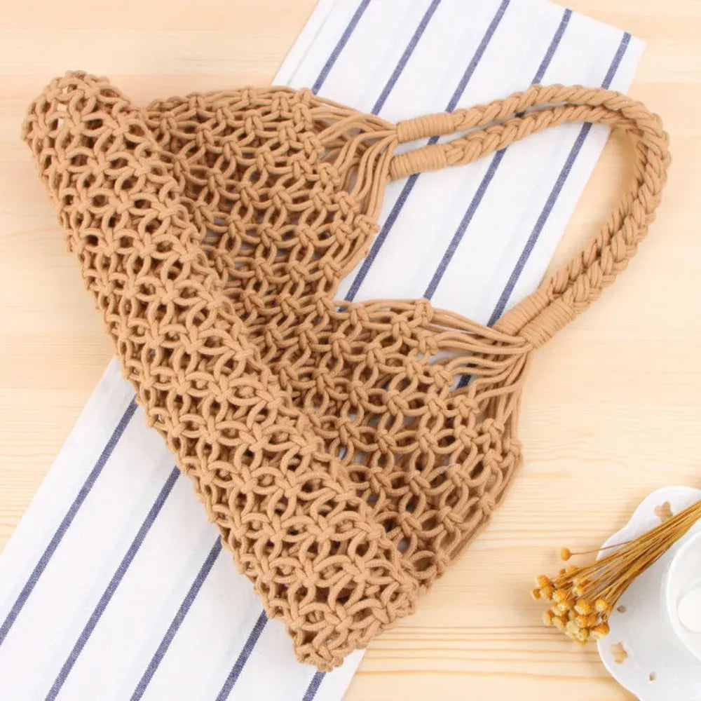 KissICON Hot Selling Hollow Shoulder Handmade Solid Handbag