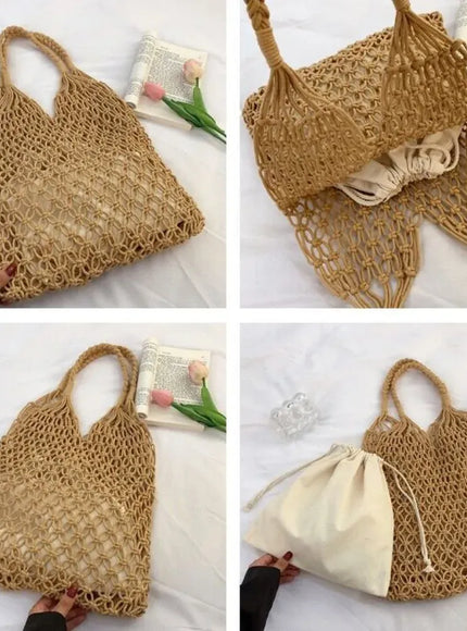 KissICON Hot Selling Hollow Shoulder Handmade Solid Handbag