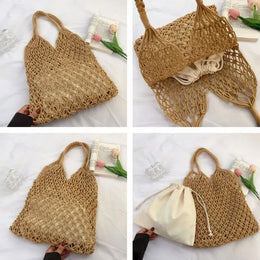 KissICON Hot Selling Hollow Shoulder Handmade Solid Handbag