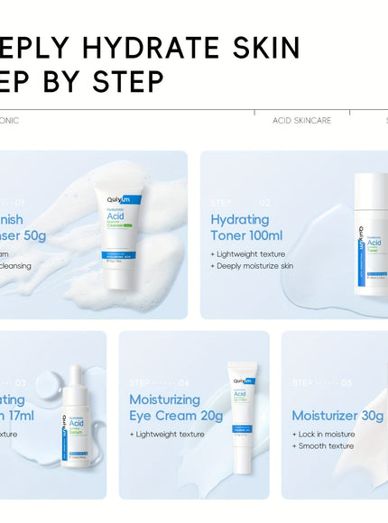 KissICON Hyaluronic Acid Hyaluronic Acid Skincare Set 5 In 1 Gift