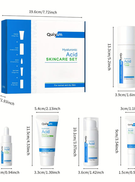 KissICON Hyaluronic Acid Hyaluronic Acid Skincare Set 5 In 1 Gift