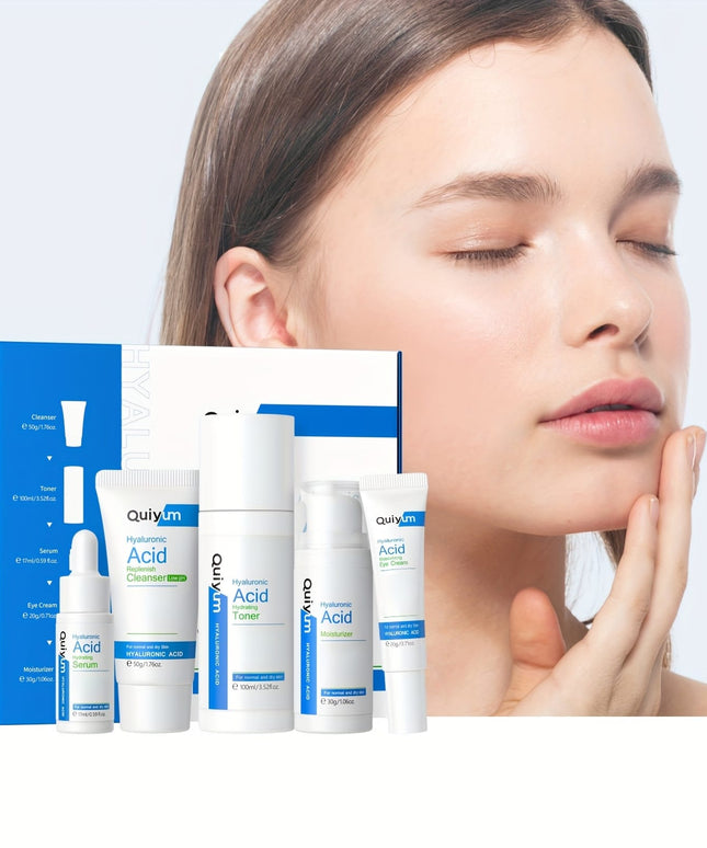 KissICON Hyaluronic Acid Hyaluronic Acid Skincare Set 5 In 1 Gift