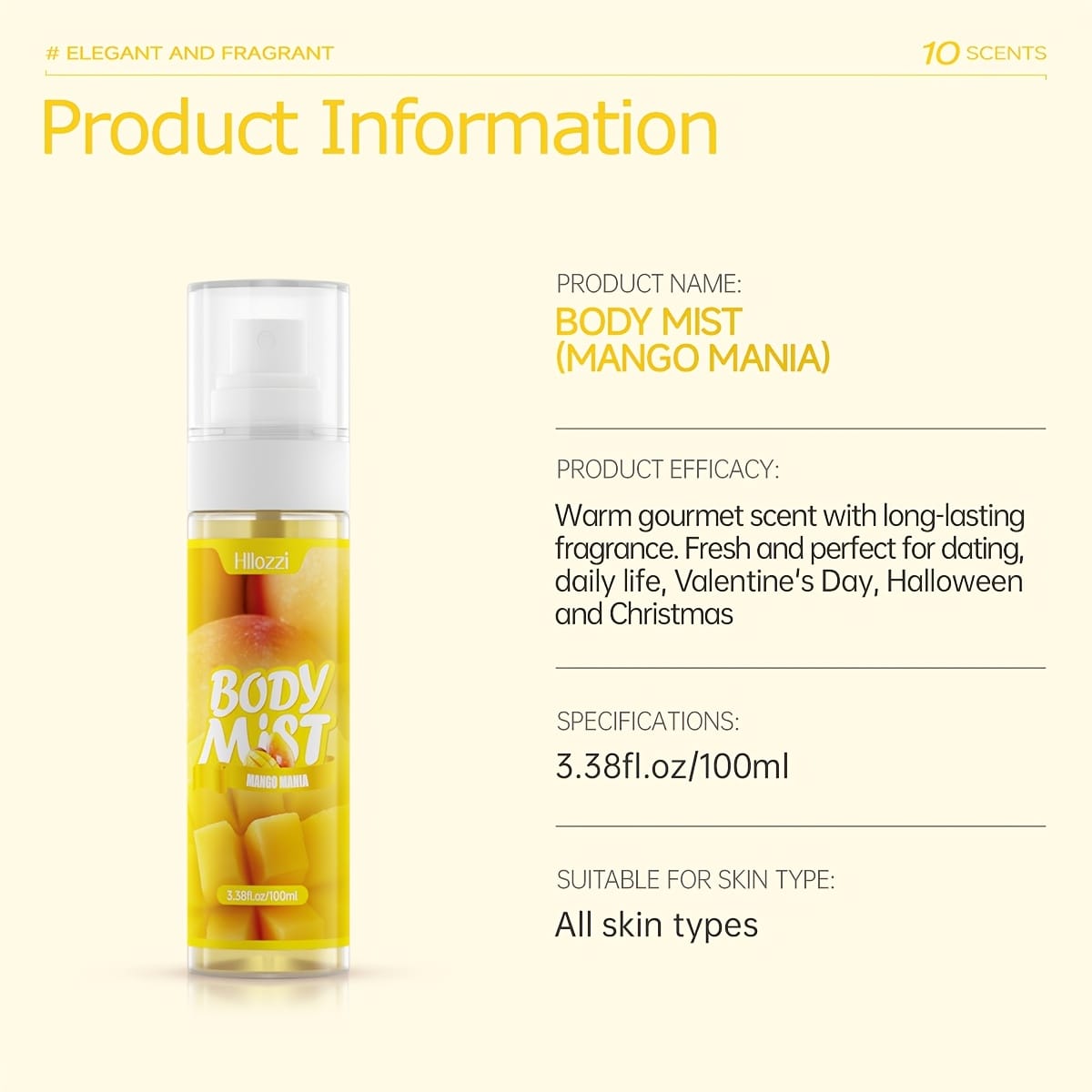 KissICON Hydrating Glow Mist Strawberry Amber Mango