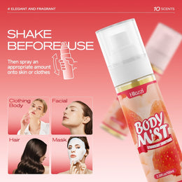 KissICON Hydrating Glow Mist Strawberry Amber Mango