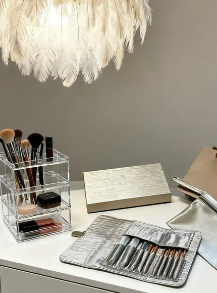 KissICON HZS00302 Luxury Makeup Brush Set With Solid Wood Handle