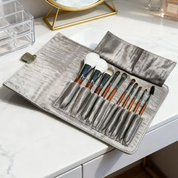KissICON HZS00302 Luxury Makeup Brush Set With Solid Wood Handle
