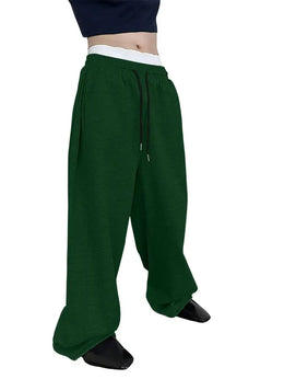 KissICON Image color37 / XL Mens Sweatpants Straight Fit Joggers for Sports and Streetwear Loose Oversized Casual Pant Drawstring Multi-pocket Men Long Pant