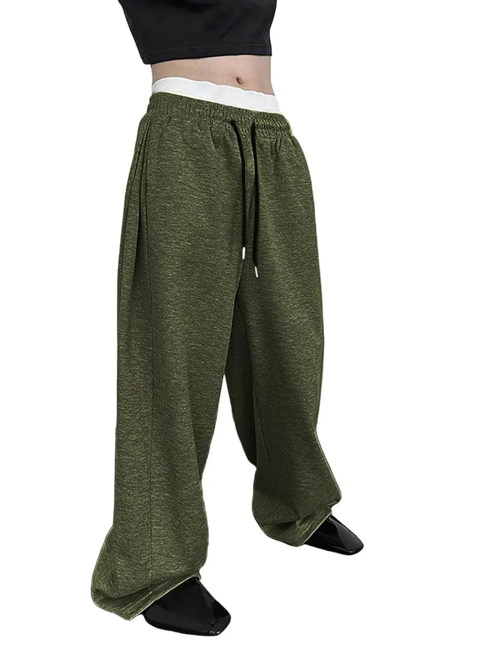 KissICON Image color5 / XL Mens Sweatpants Straight Fit Joggers for Sports and Streetwear Loose Oversized Casual Pant Drawstring Multi-pocket Men Long Pant