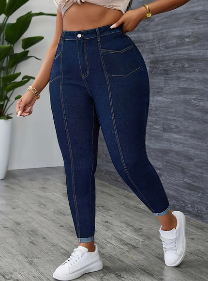jkthpu-45 【imitation denim】Plus Size - [imitation Faux Denim]Plus Size