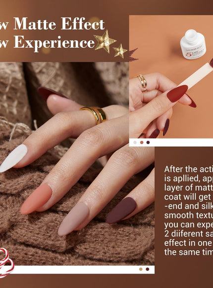 KissICON Independent lady KissIcon AzureBeauty Dip Powder Nail Kit 30Pcs Matte