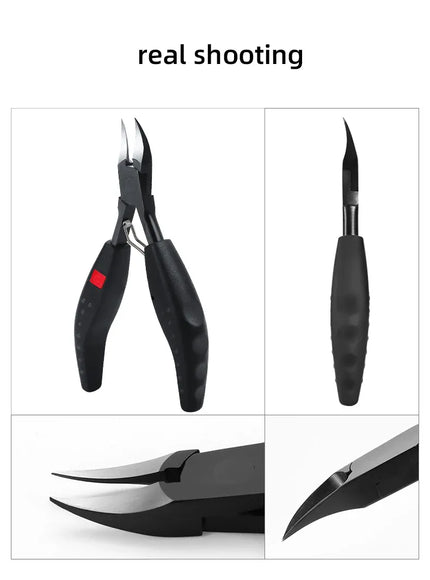 KissICON Ingrown Nail Clippers Stainless Steel - Deep Grooves