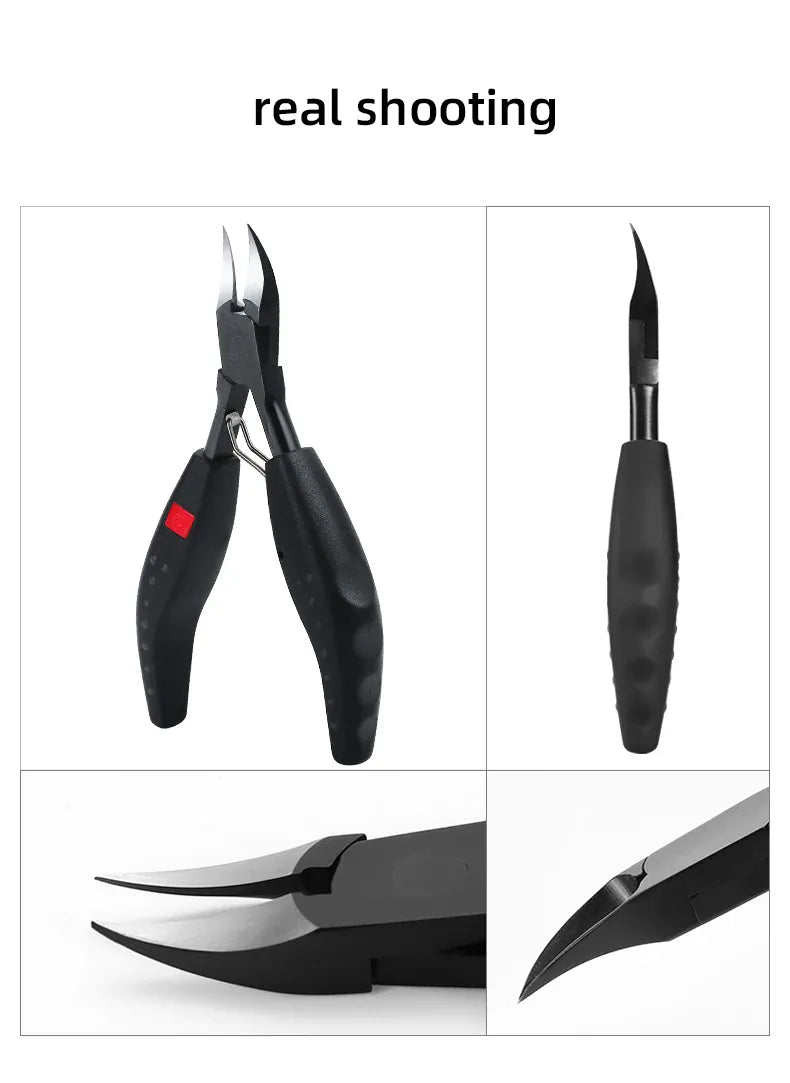 KissICON Ingrown Nail Clippers Stainless Steel - Deep Grooves
