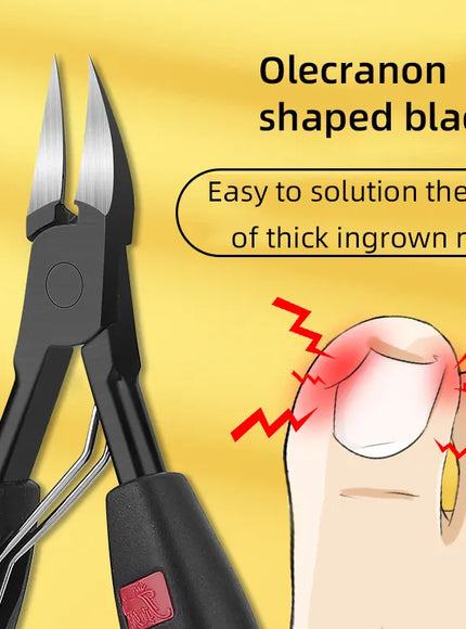 KissICON Ingrown Nail Clippers Stainless Steel - Deep Grooves