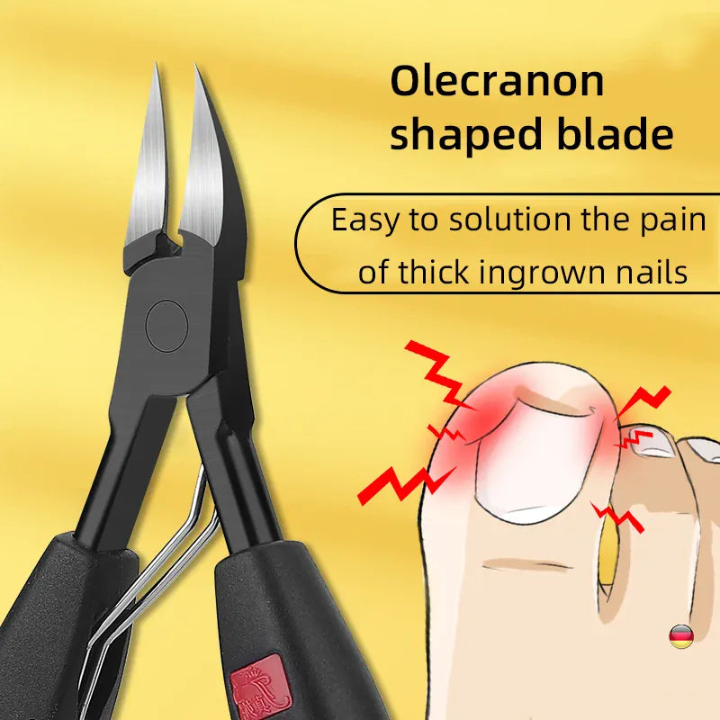 KissICON Ingrown Nail Clippers Stainless Steel - Deep Grooves