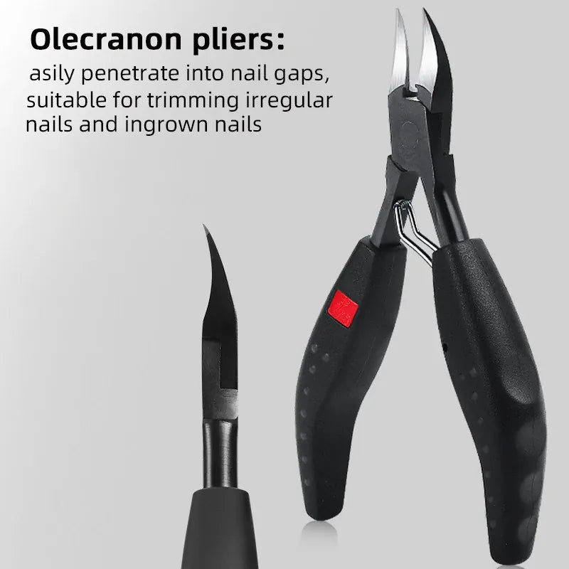 KissICON Ingrown Nail Clippers Stainless Steel - Deep Grooves