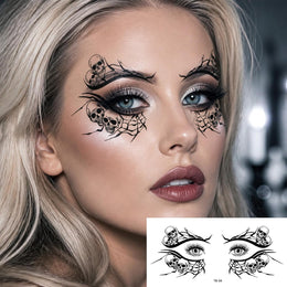 KissICON item 10Piece Halloween Temporary Face Tattoo Stickers Kit