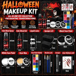 KissICON item BULAWAN 16Piece Halloween SFX Face Paint Kit