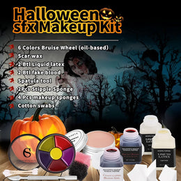 KissICON item CHASPA Halloween SFX Makeup Kit with Liquid Latex and Scar Wax