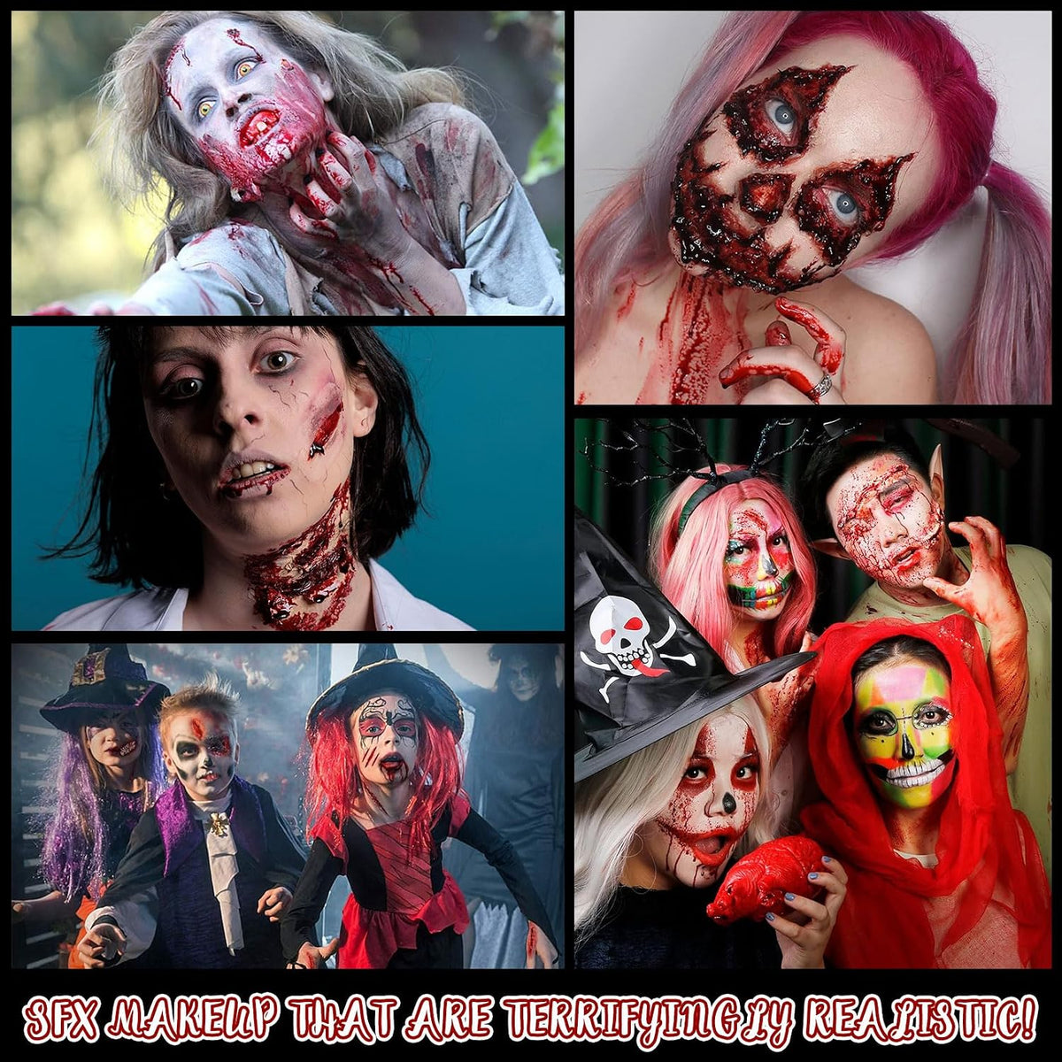 KissICON item CHASPA Halloween SFX Makeup Kit with Liquid Latex and Scar Wax