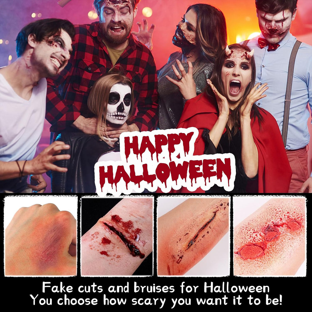 KissICON item CHASPA Halloween SFX Makeup Kit with Liquid Latex and Scar Wax