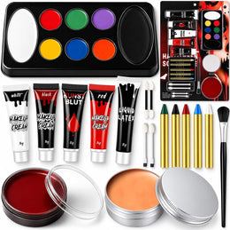 KissICON item Complete Halloween Face Paint and Fake Blood SFX Kit