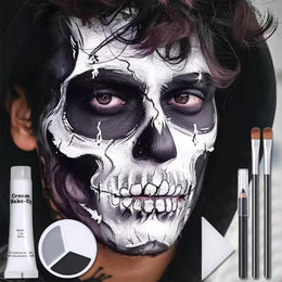 KissICON item Pro Grey Black  White Halloween Face Paint Kit