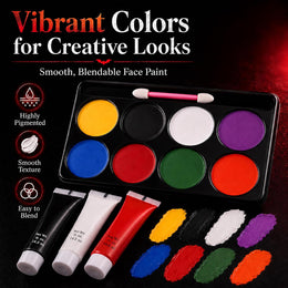KissICON item Professional Halloween SFX Makeup Kit with Scar Wax and Blood