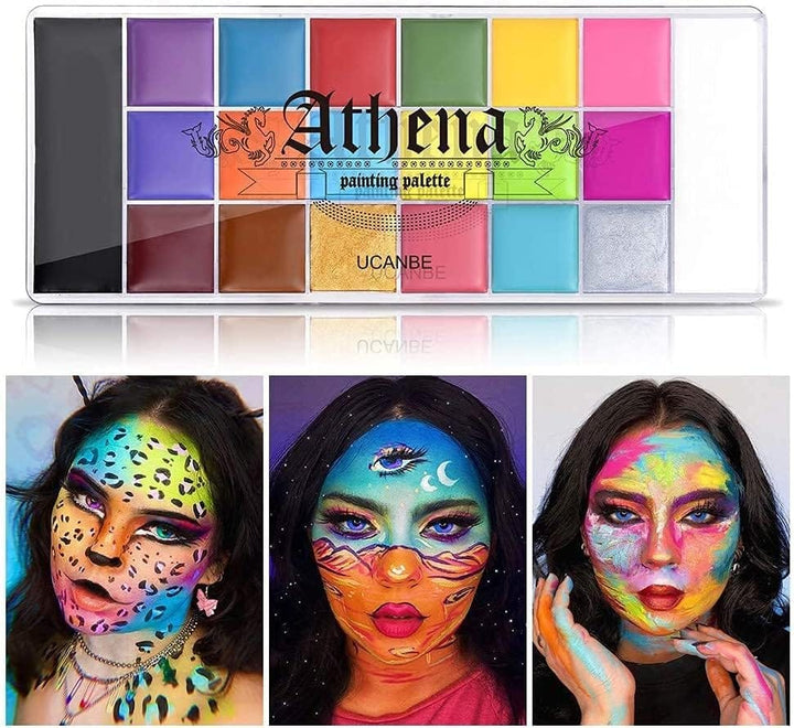 UCANBE 20Color Professional Face and Body Paint Palette