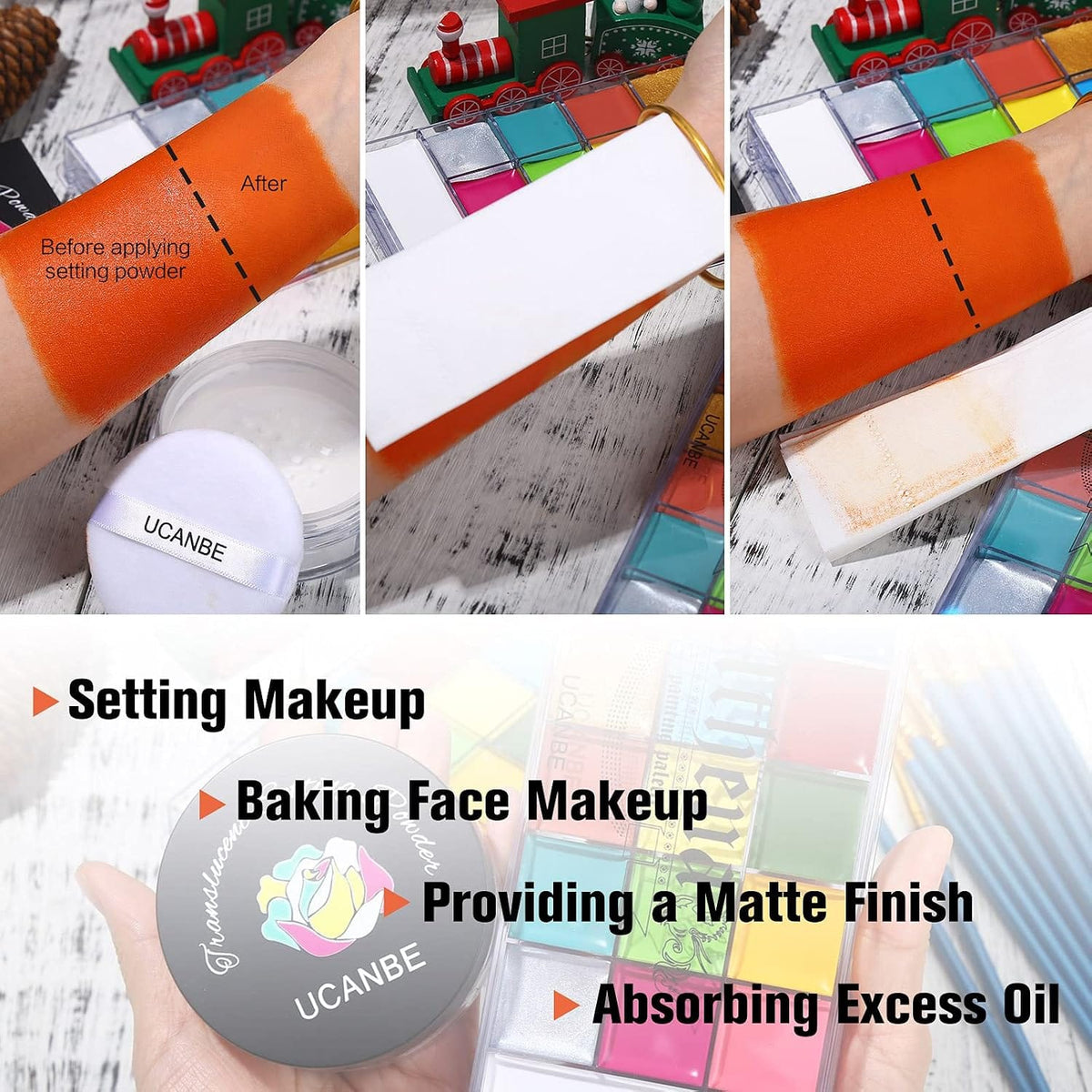 KissICON item UCANBE Professional Face Body Paint  Brush Kit