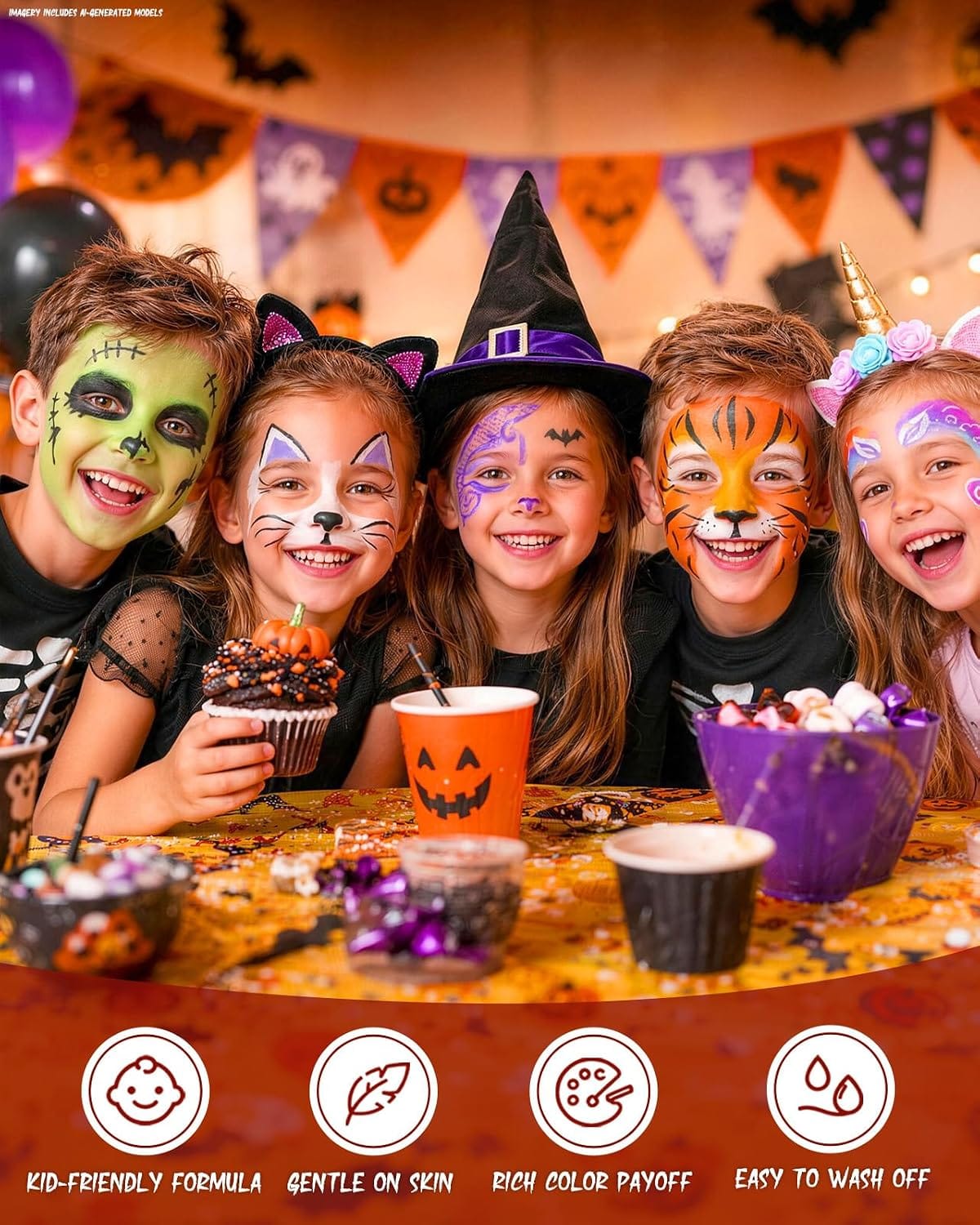 KissICON item Ultimate Halloween Face Paint and SFX Makeup Kit