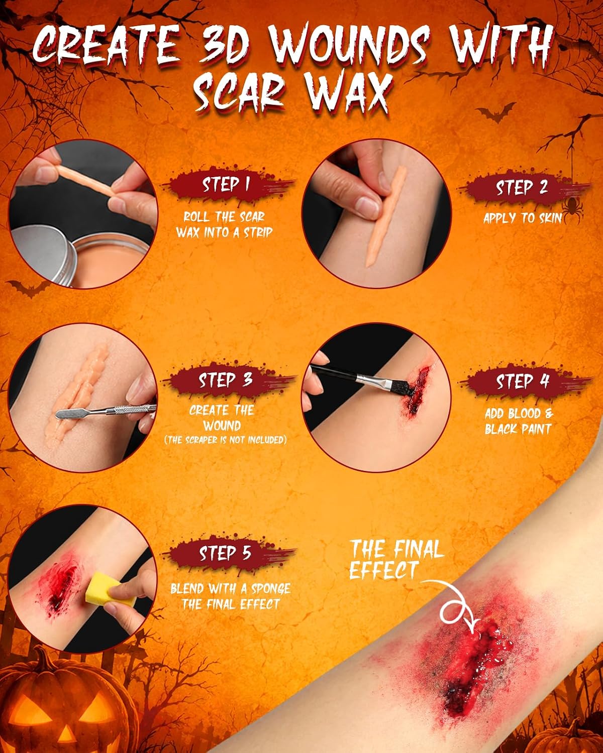 KissICON item Ultimate Halloween Face Paint and SFX Makeup Kit