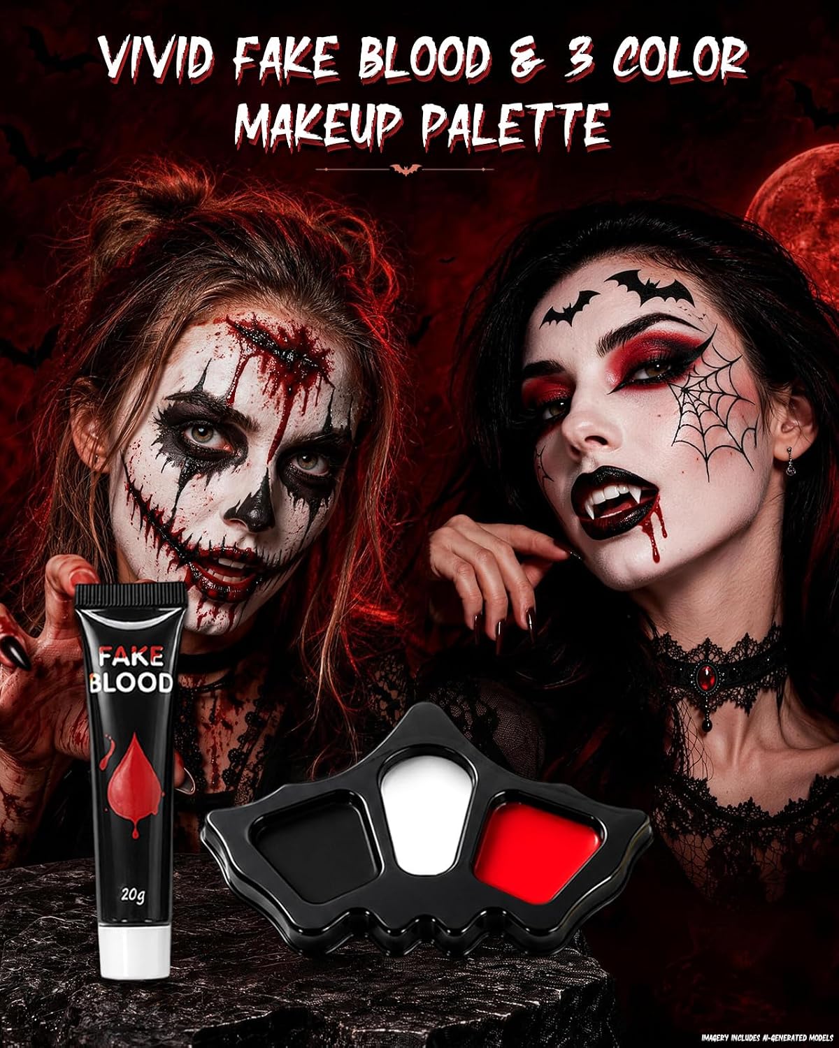KissICON item Ultimate Halloween Face Paint and SFX Makeup Kit