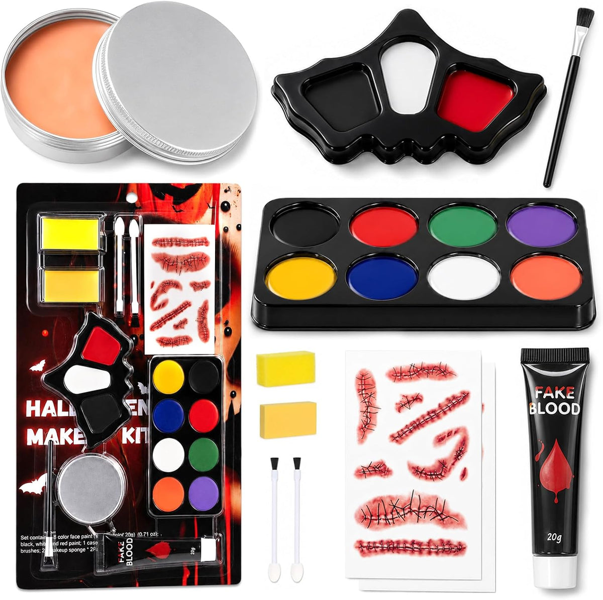 KissICON item Ultimate Halloween Face Paint and SFX Makeup Kit