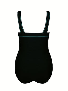 KissICON Ivedo Women's Curve High-waisted One-piece Swimsuit