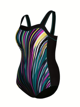 KissICON Ivedo Women's Curve High-waisted One-piece Swimsuit