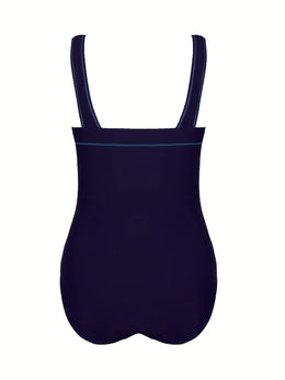 KissICON Ivedo Women's Curve High-waisted One-piece Swimsuit
