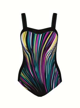 KissICON Ivedo Women's Curve High-waisted One-piece Swimsuit
