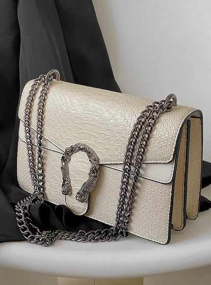 KissICON Ivory Estilo Moda Corrente Para Mulheres Cobra Padr O Crossbody