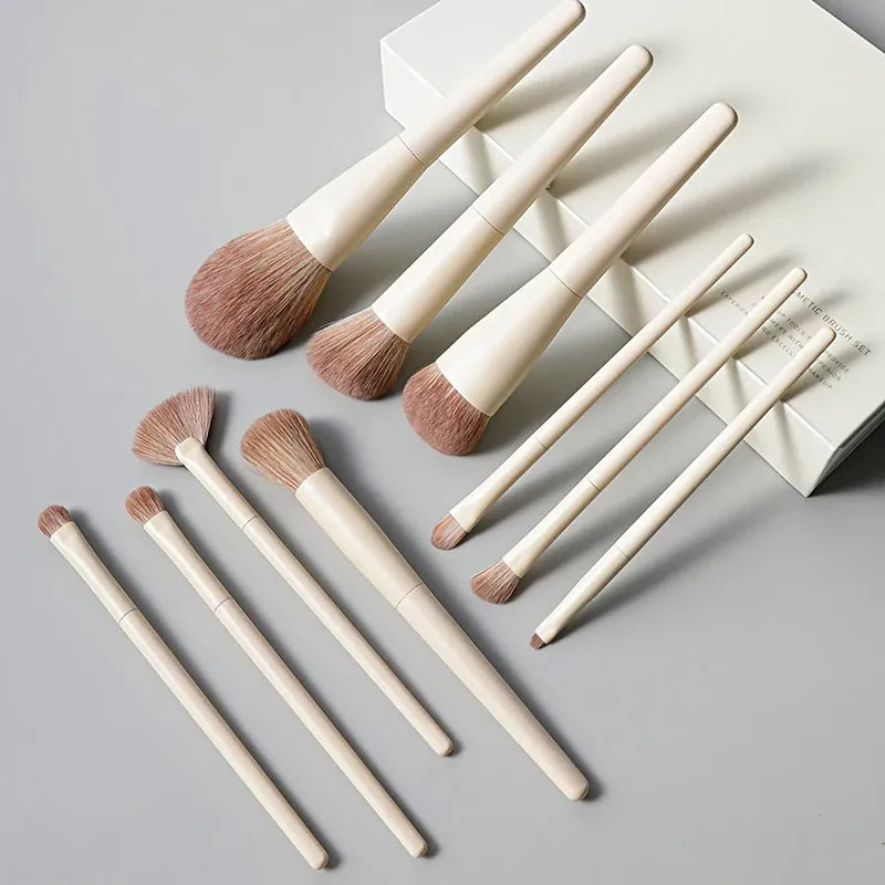 KissICON Ivory white KissIcon 13 Piece Makeup Brushes Set - Soft