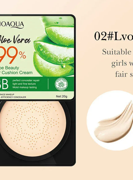 KissICON Ivory White KissIcon Aloe Air Cushion CC Cream Moisturizing Brightening