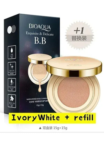 KissICON IvoryWhite refill BB Air Cushion Foundation CC Cream Concealer Waterproof