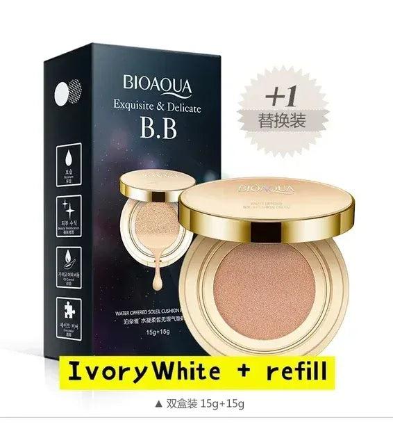 KissICON IvoryWhite refill BB Air Cushion Foundation CC Cream Concealer Waterproof