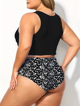 KissICON Iyunqing Chic Waist Tietop Swimsuit