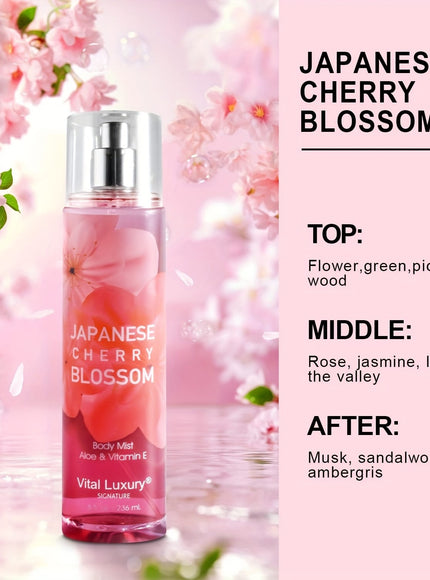 KissICON Japanese Cherry Blossom-8Fl.oz KissIcon Floral Body Mist For Women Blossom Berry