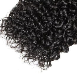 KissICON Jerry Curl Extensions 3 Bundles 5x5 Closure -