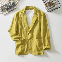 KissICON Jin / XXXL Lightweight 100 Cotton Mens Summer Business Blazer