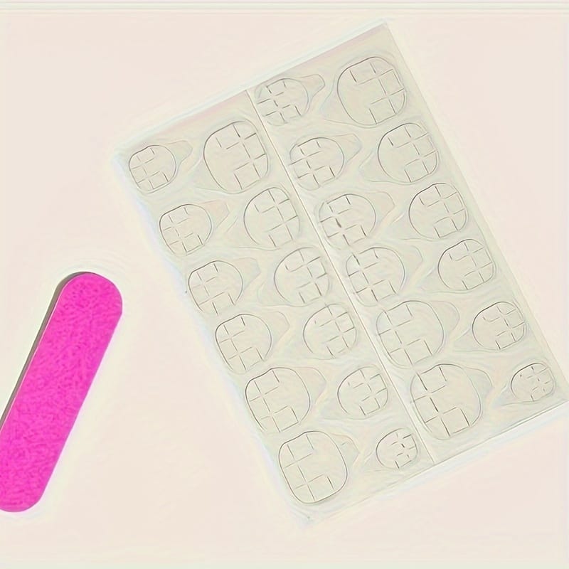 KissICON JJ-CW115 KissIcon 24Pcs Square Press On Nails Includes Glue
