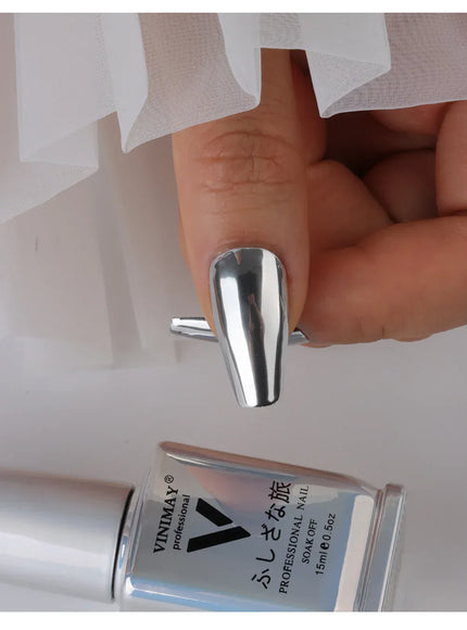 KissICON JMJ001 KissIcon VINIMAY Metallic Silver Gel Polish - Soak