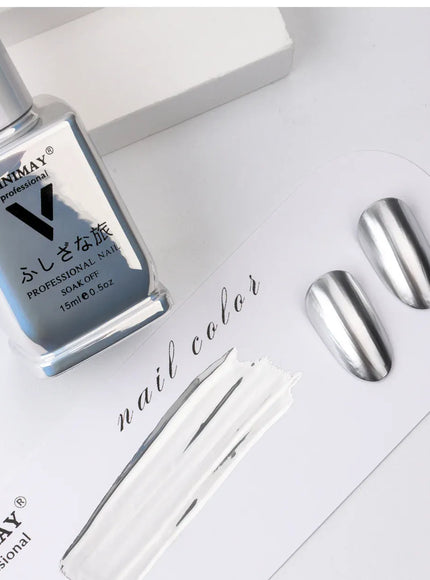 KissICON JMJ001 KissIcon VINIMAY Metallic Silver Gel Polish - Soak