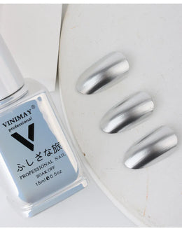 KissICON JMJ001 KissIcon VINIMAY Metallic Silver Gel Polish - Soak